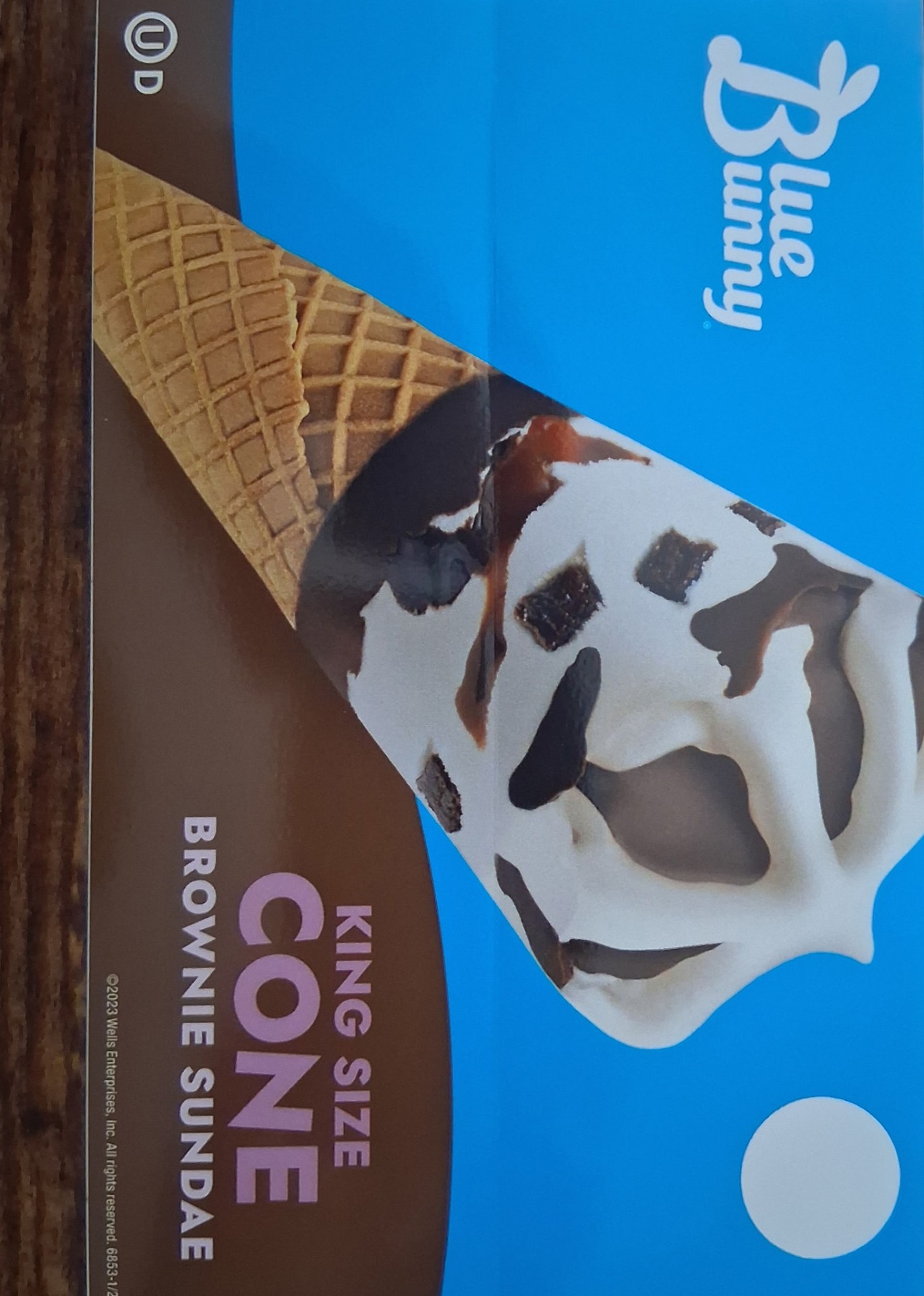 King Size Brownie Sundae Cone