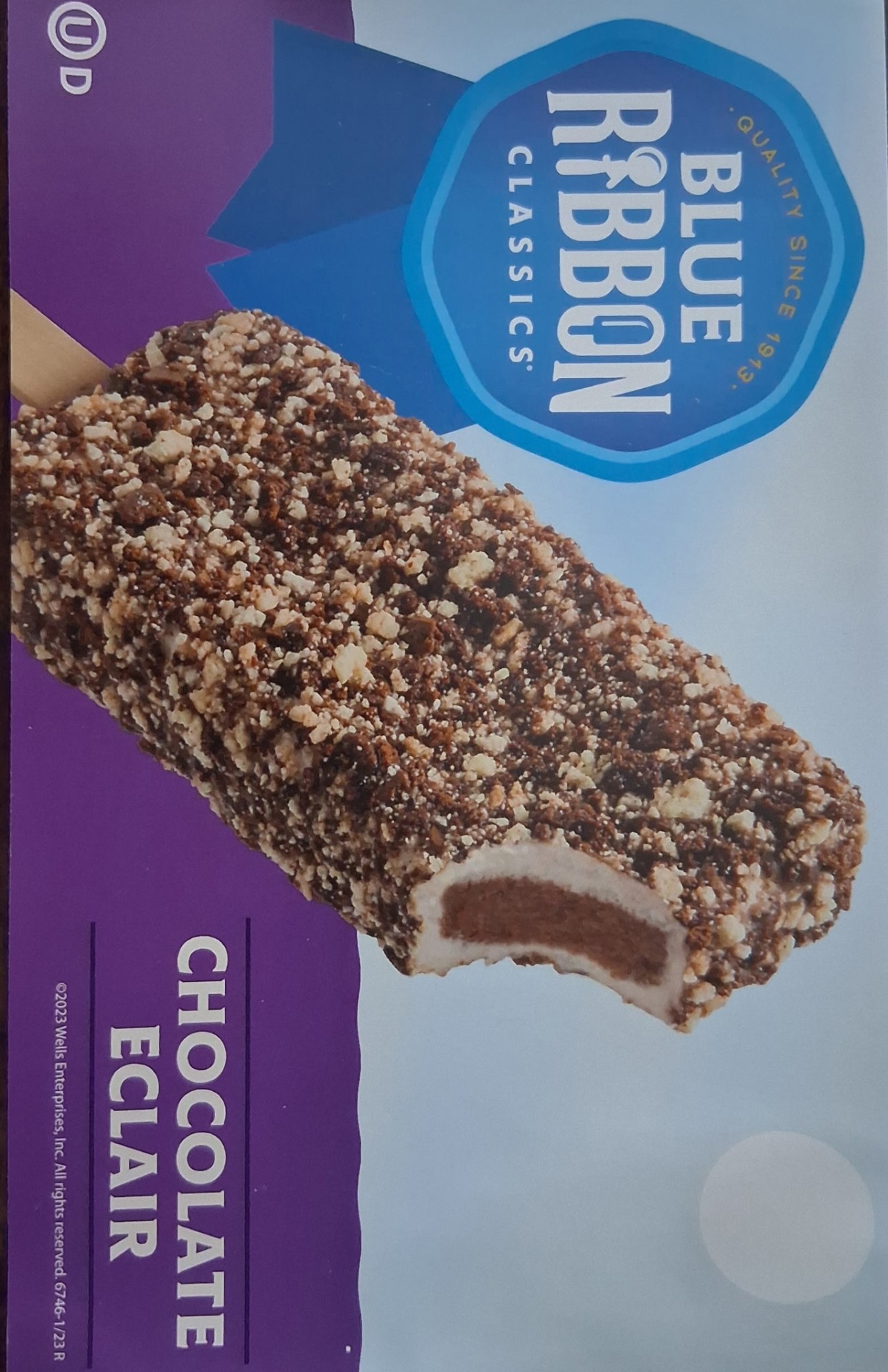 Blue Ribbon Chocolate Eclair